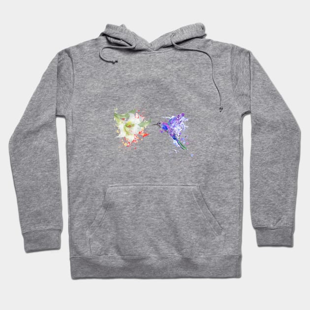 Hummingbird Hoodie by RosaliArt